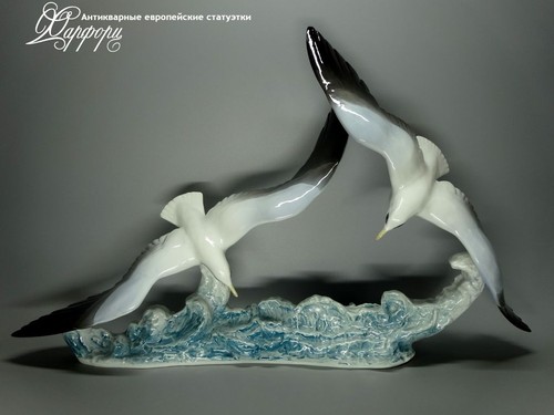 Купить фарфоровые статуэтки Rosenthal, Чайки над волнами, Германия